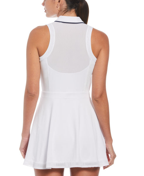 Original Penguin Veronica Sleeveless Mesh Insert Dress [SF26]