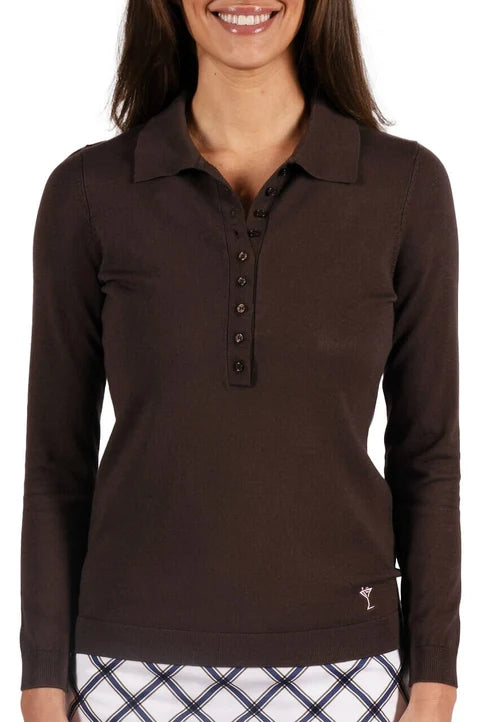 Golftini Button Polo Sweater [F26]