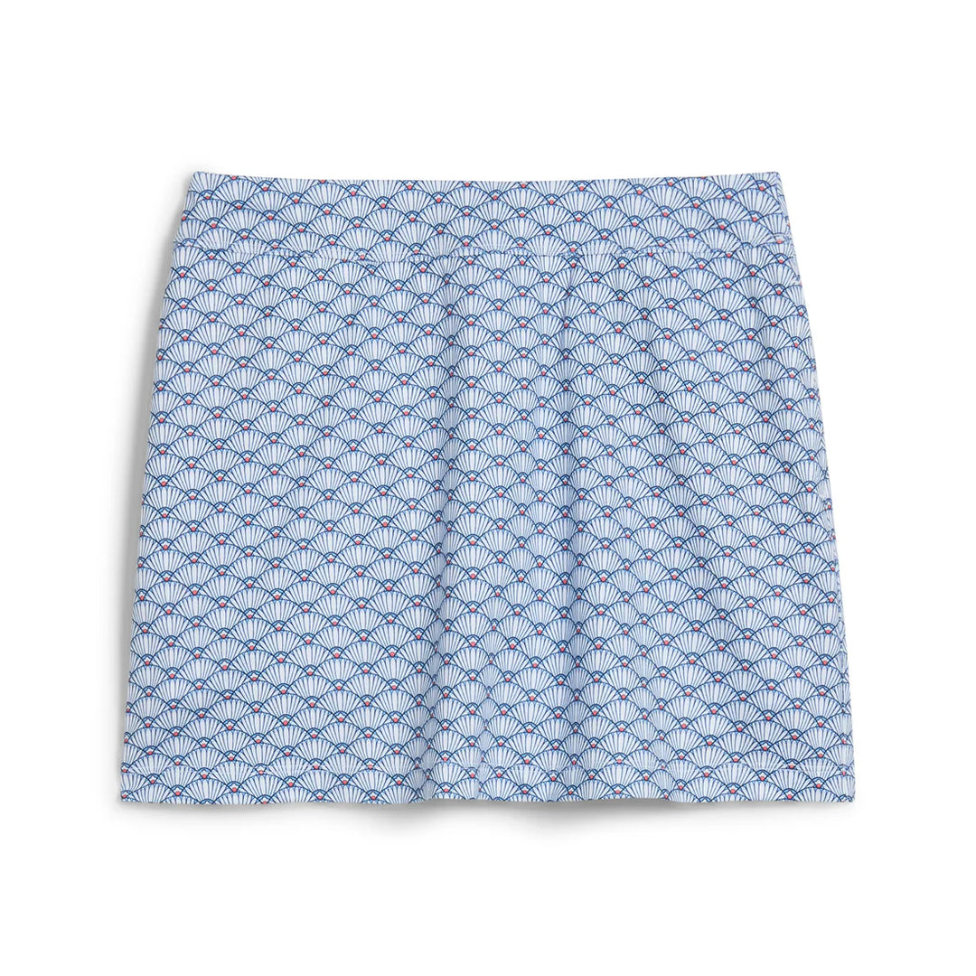 Puma Girls Scallop White Glow Knit Golf Skort