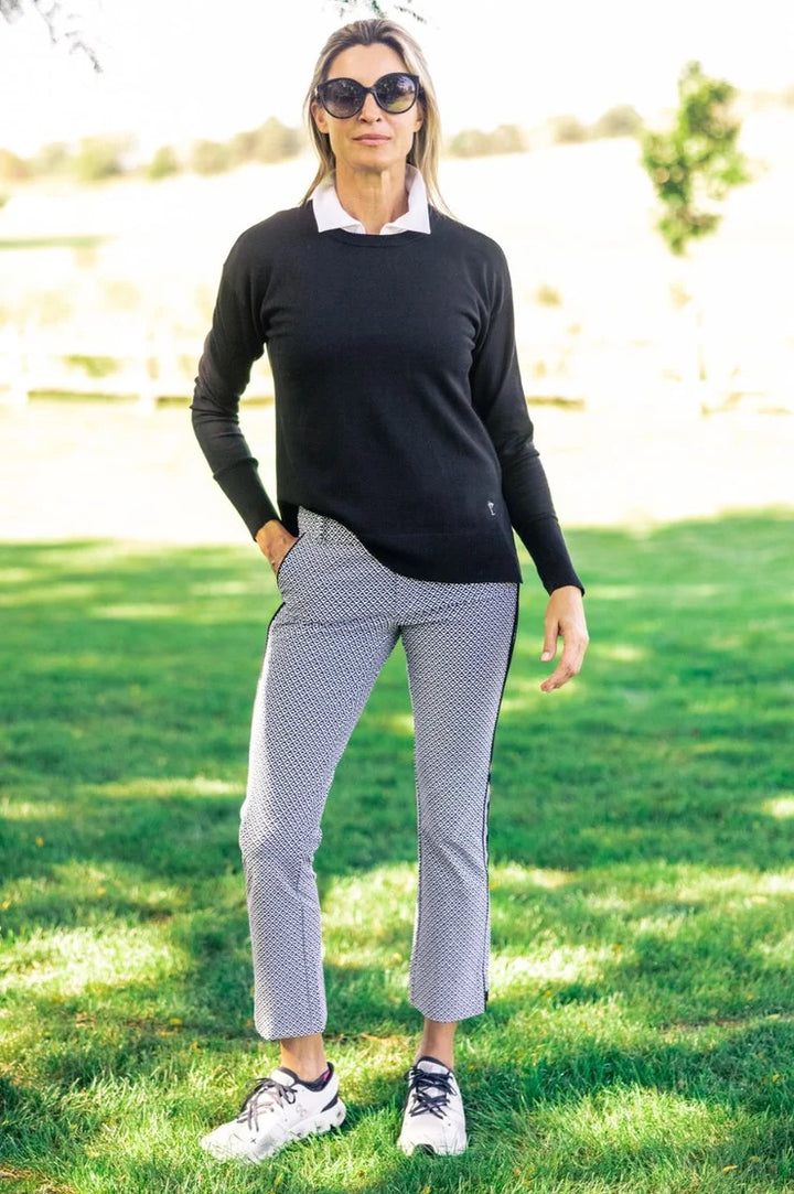 Golftini 27"  Diamonds In The Rough BW Ankle Pant