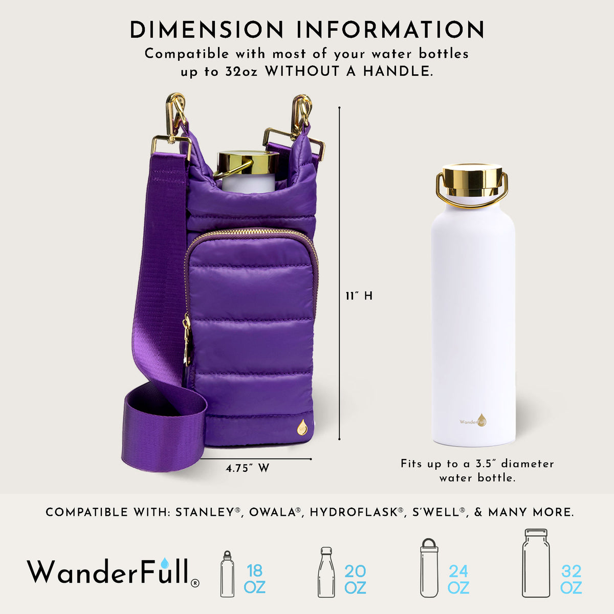 WanderFull Classic Matte Violet HydroBag®