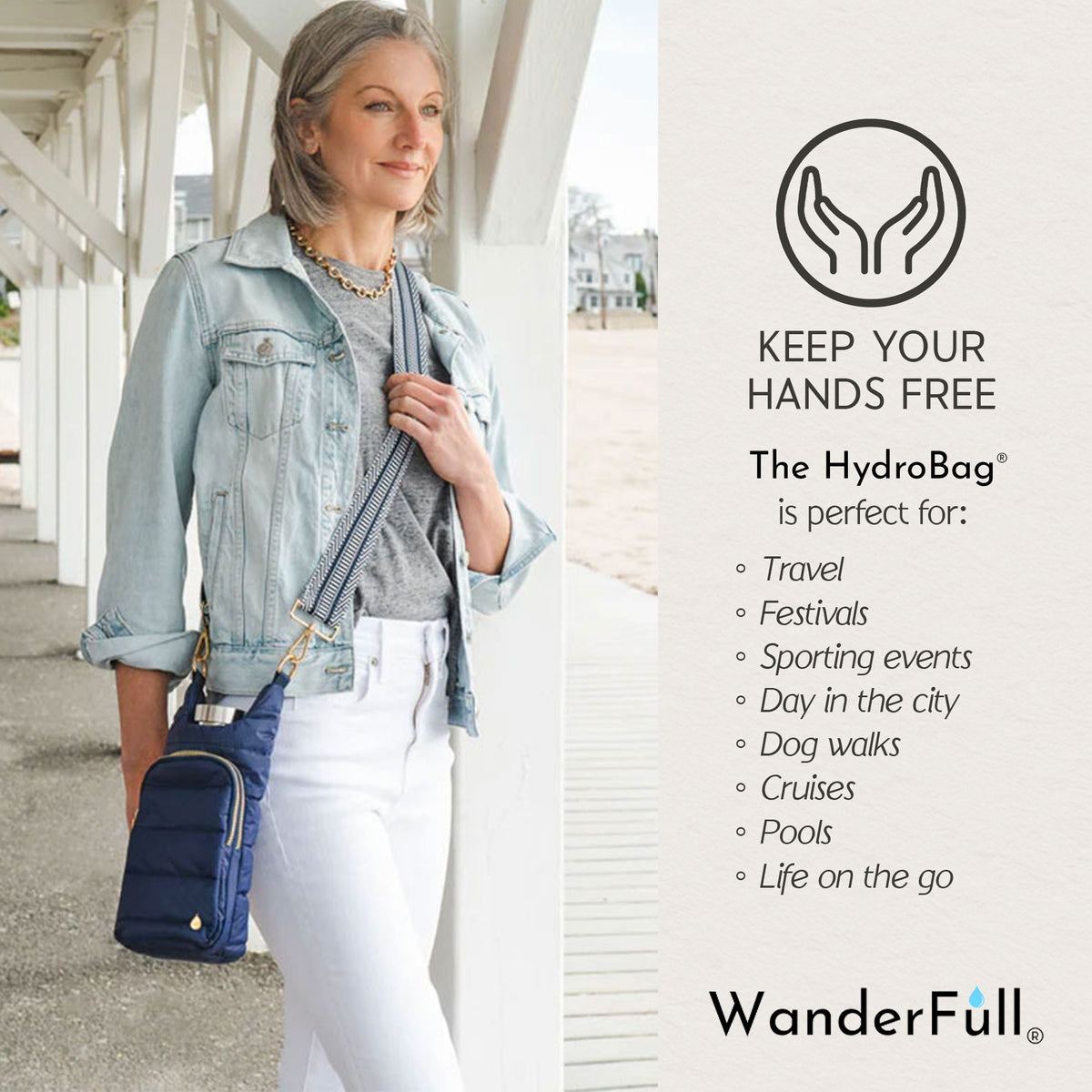 WanderFull Classic Matte Island Navy HydroBag®