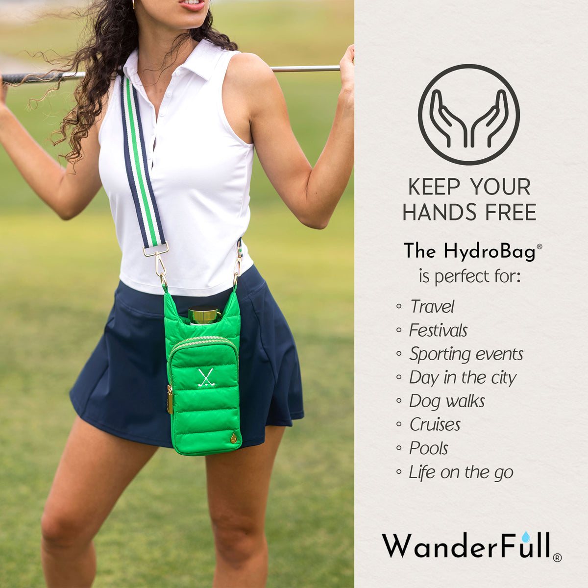 Wanderful Golf Kelly Green HydroBag®