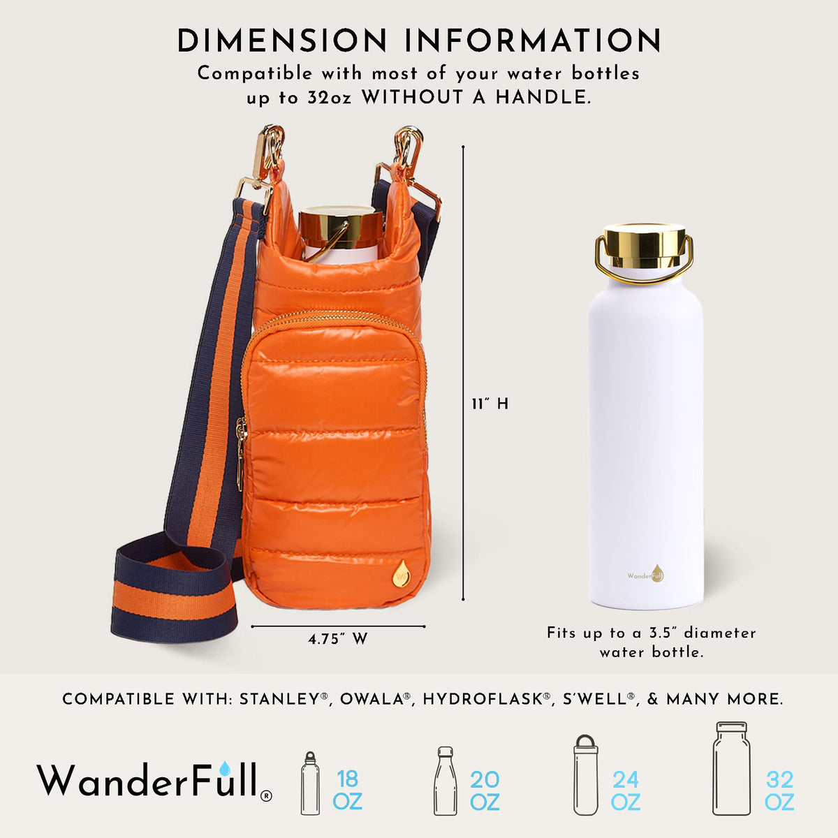 WanderFull Classic Matte Clementine HydroBag®