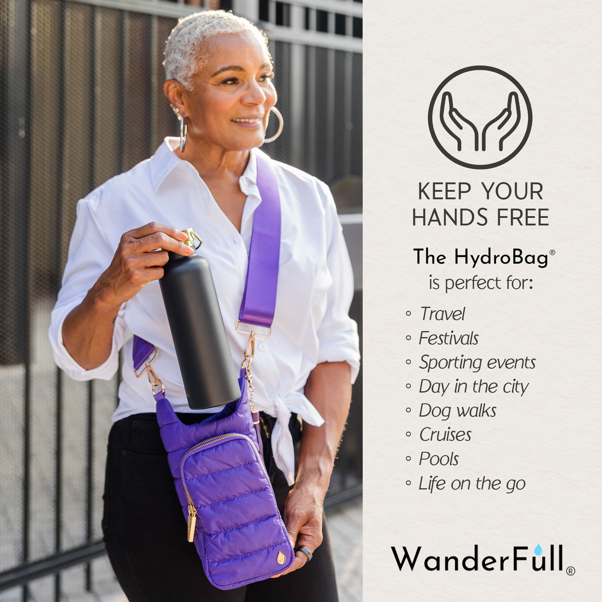 WanderFull Classic Matte Violet HydroBag®