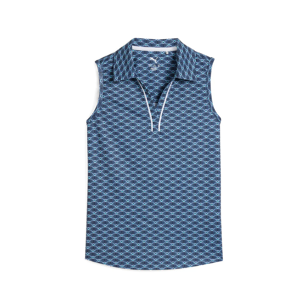 Puma Girls Scallop Sleeveless Polo
