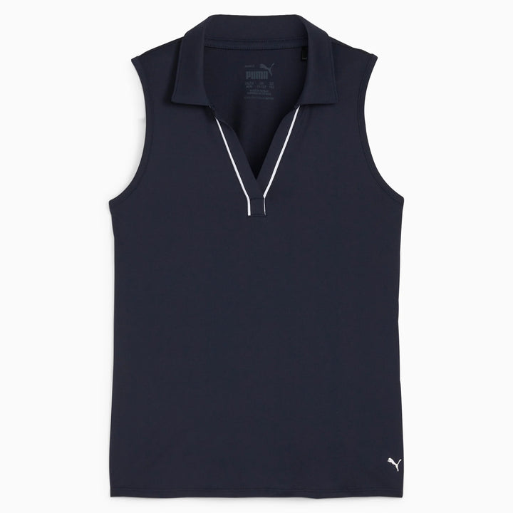 Puma Girls Cloudspun Piped Sleeveless Polo