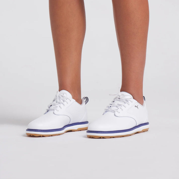 Puma Avant 2 White/Blue Crystal Spikeless Waterproof Golf Shoe
