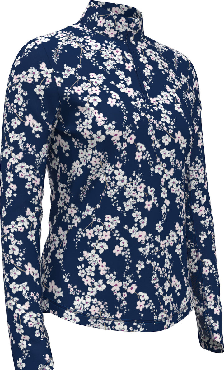 Callaway Snowy Floral Long Sleeve UV Mock [SF26]