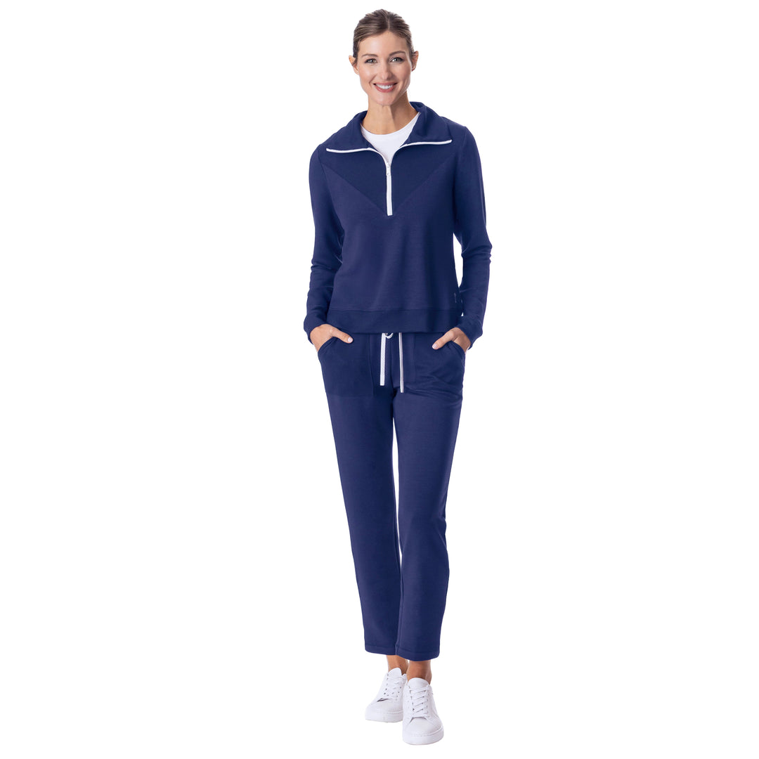 BelynKey Sueded Sundays Washed Ink Quarter Zip