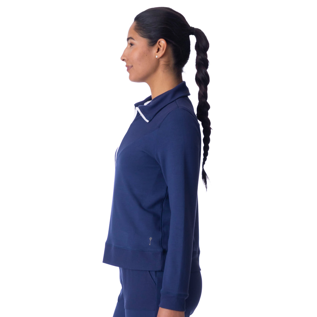 BelynKey Sueded Sundays Washed Ink Quarter Zip