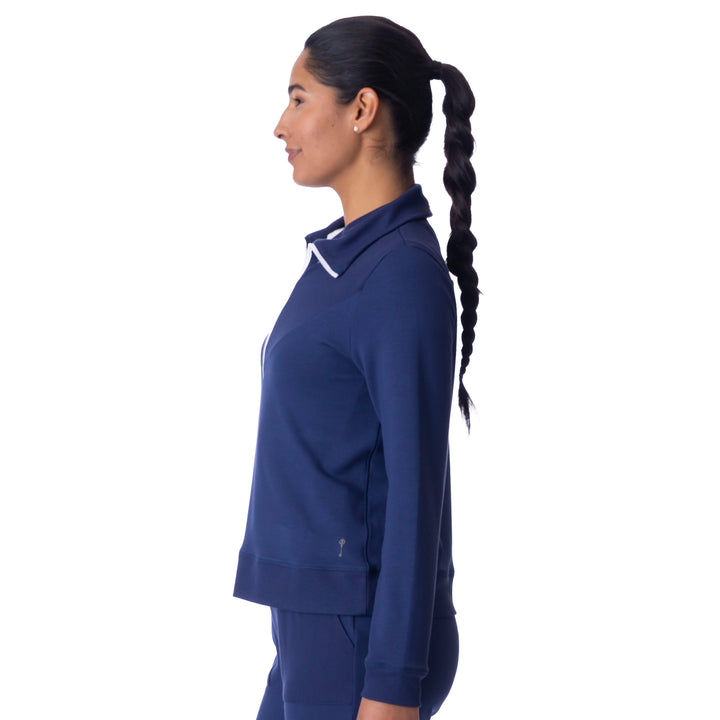 BelynKey Sueded Sundays Washed Ink Quarter Zip