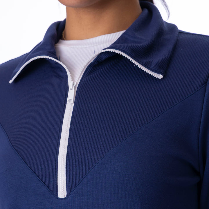 BelynKey Sueded Sundays Washed Ink Quarter Zip
