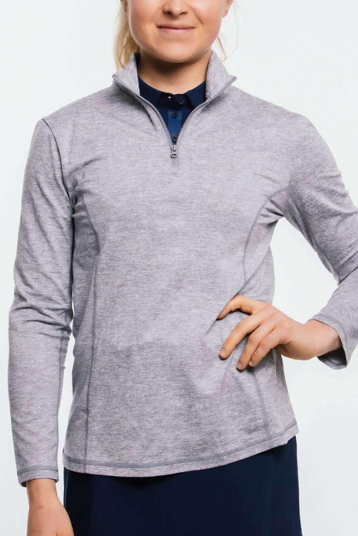 Foray Golf Core Half Zip Long Sleeve Mock