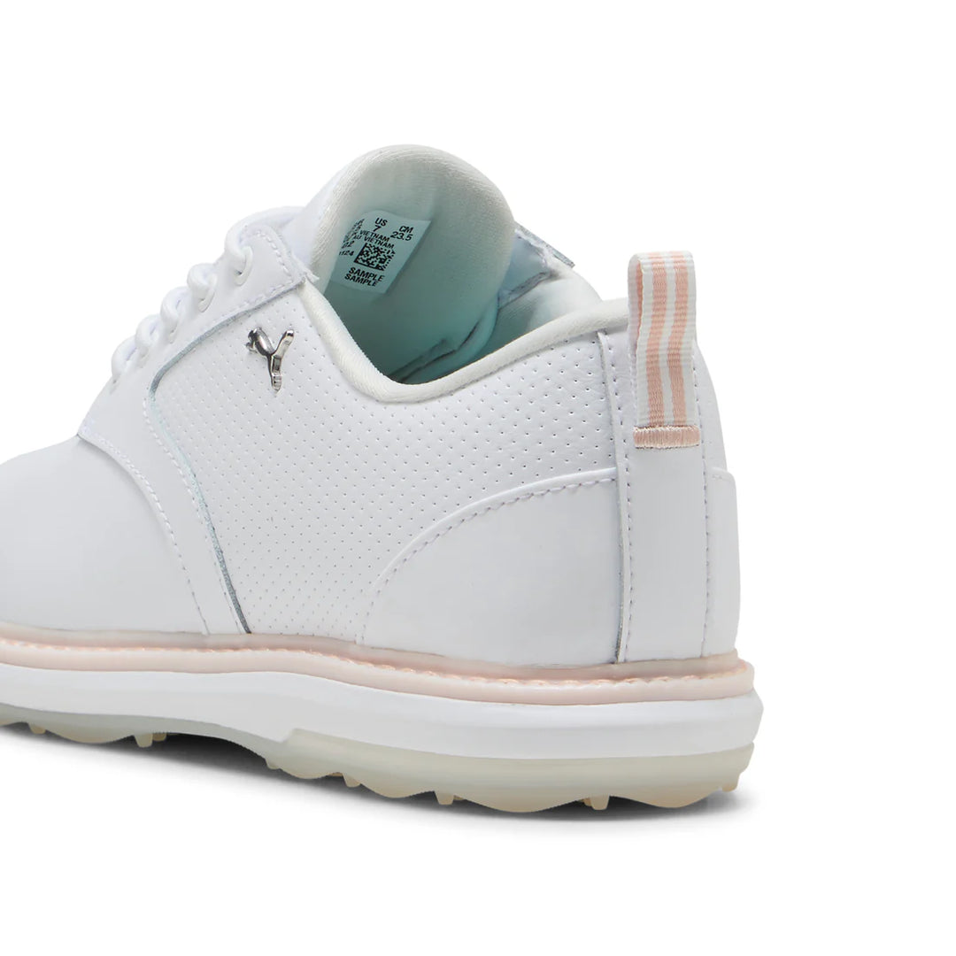 Puma Avant 2 White/Island Pink Spikeless Waterproof Golf Shoe