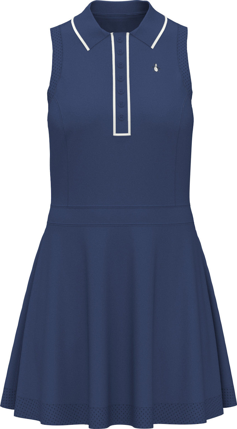Original Penguin Veronica Sleeveless Mesh Insert Dress [SF26]