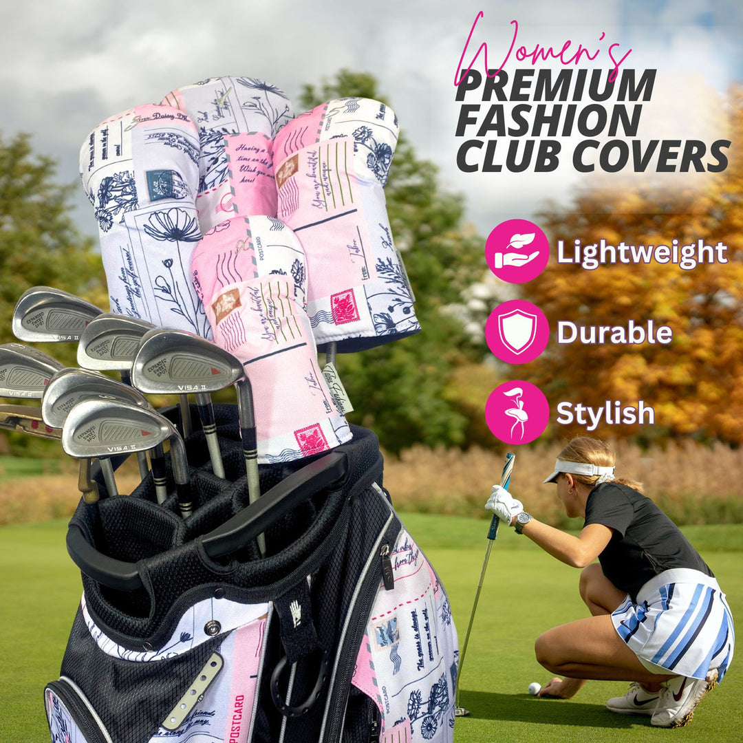 Taboo Fashions Love Notes Pink 4-Pack Headcover Set