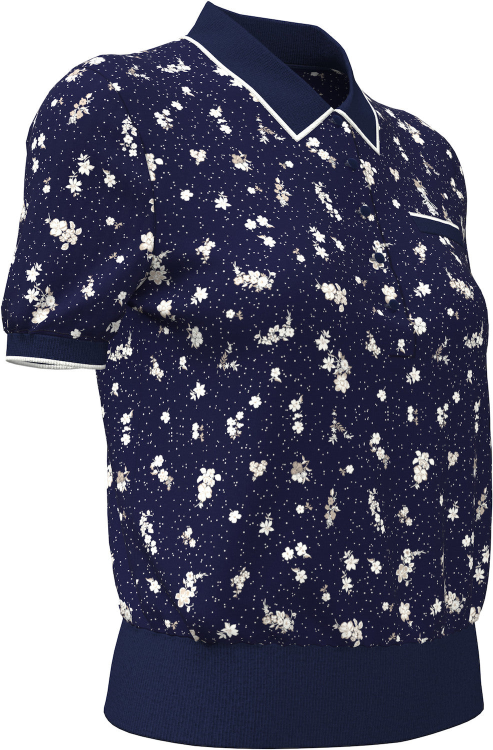 Original Penguin Floral Short Sleeve Knit Sweater [SF26]