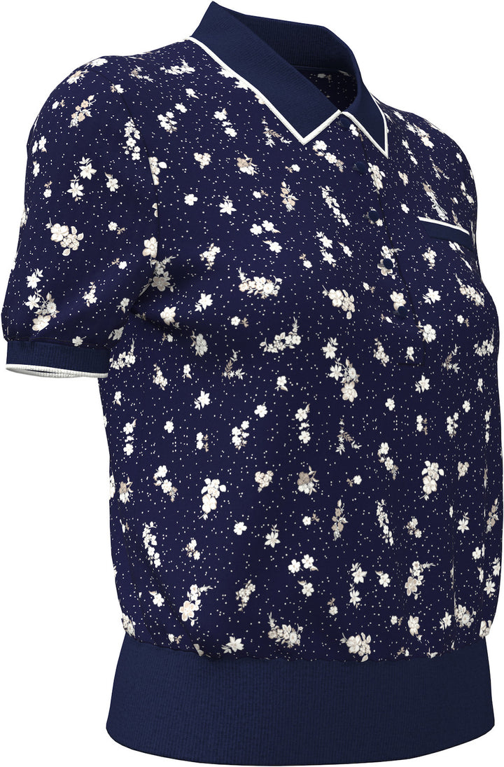Original Penguin Floral Short Sleeve Knit Sweater [SF26]