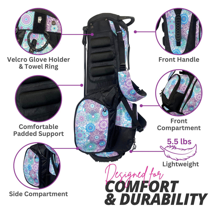 Taboo Fashions Mandala Dream 4-Way Lightweight Stand Bag