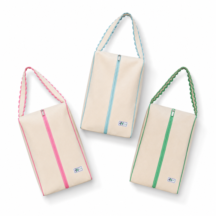 Ame &amp; Lulu Nantucket Canvas Scallop Shoe Bags