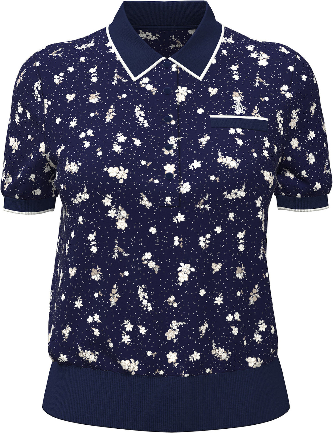 Original Penguin Floral Short Sleeve Knit Sweater [SF26]