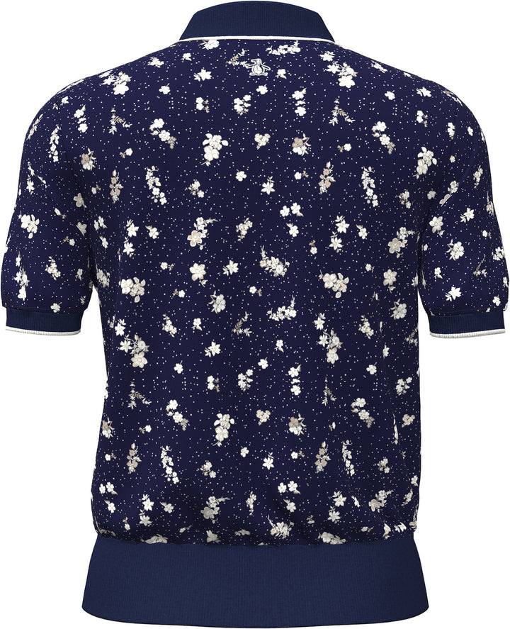 Original Penguin Floral Short Sleeve Knit Sweater [SF26]