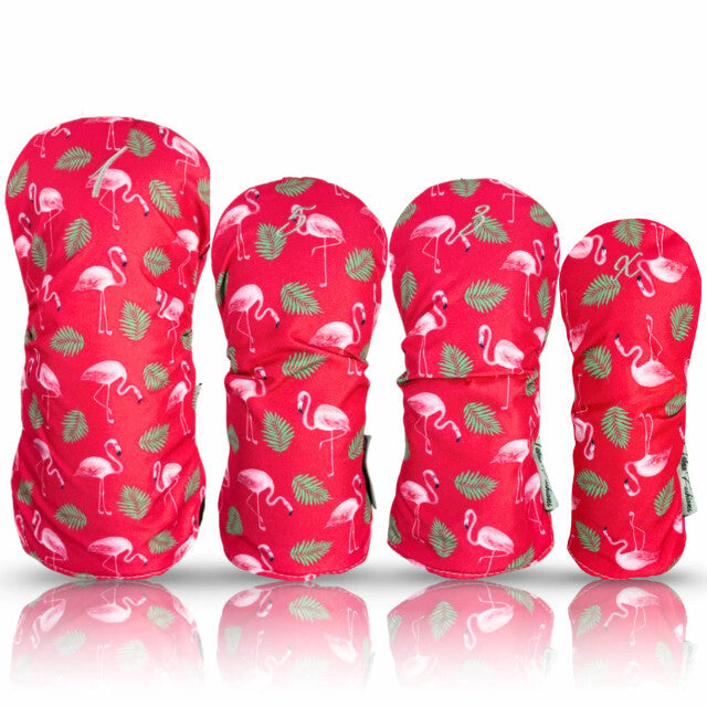 Taboo Fashions Pink Flamingos 4-Pack Headcover Set