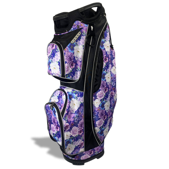 Taboo Fashions Purple Petals 14-Way Lightweight Cart Bag