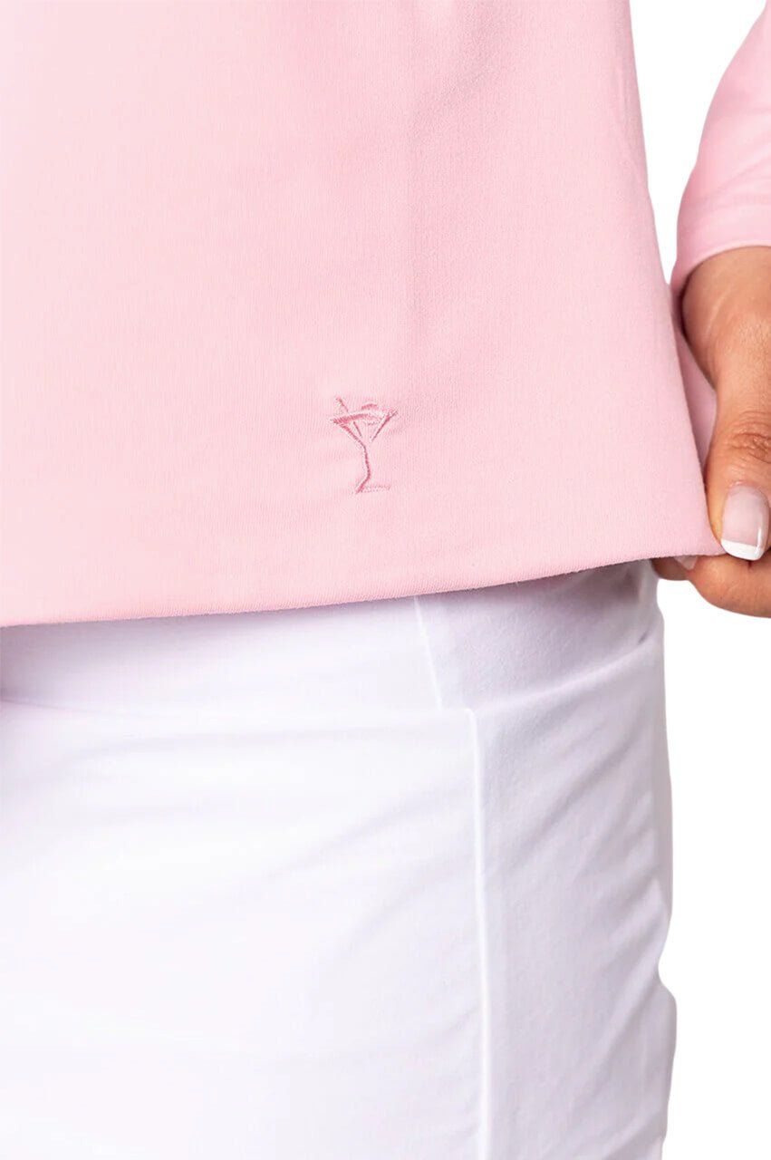 Golftini Lisa Rose Pink Long Sleeve Polo