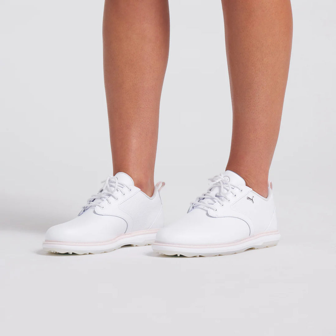 Puma Avant 2 White/Island Pink Spikeless Waterproof Golf Shoe