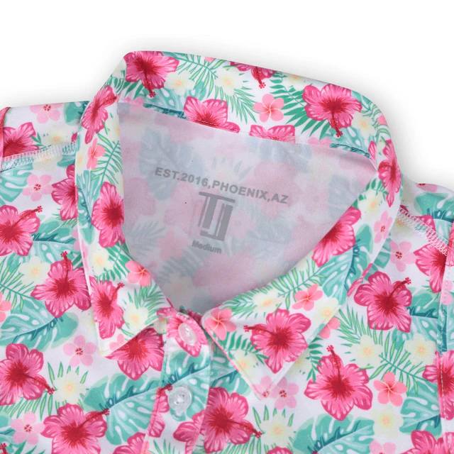 TJ Sport Tropical Racerback Polo