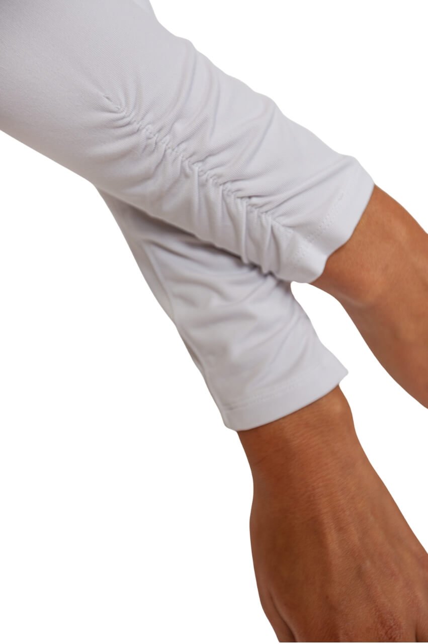 Golftini Lisa White Long Sleeve Polo