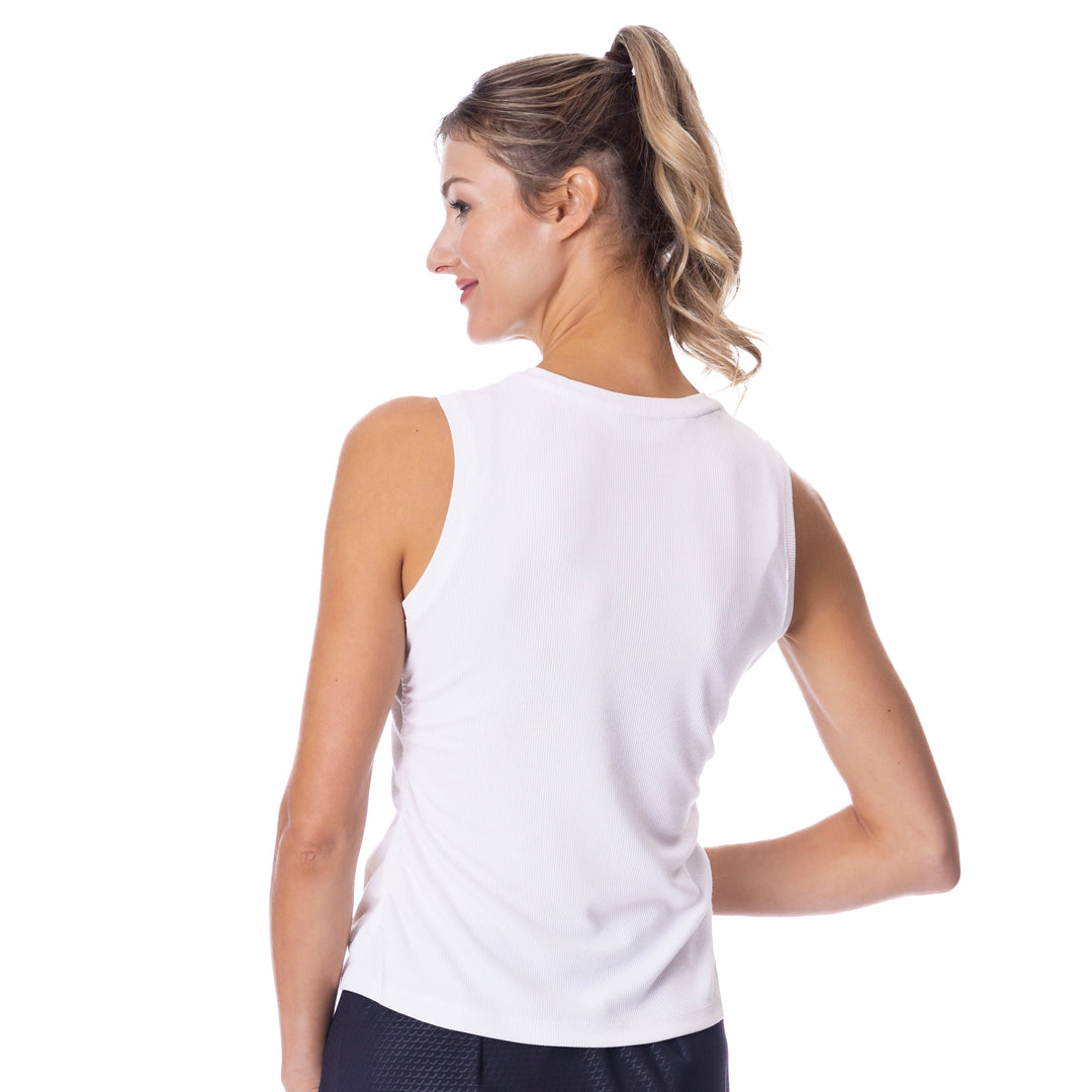 BelynKey Bliss Rib Chalk Sleeveless Transit Tee
